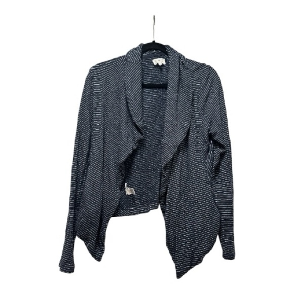 Lou & Grey Navy Striped Jersey Cardigan